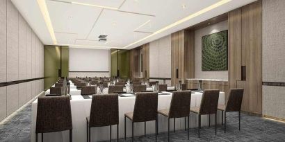 professional meeting room for all business meetings and conferences at DoubleTree by Hilton Kunming Airport.