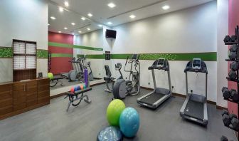 well equipped fitness center at Hampton by Hilton Istanbul Kayasehir.