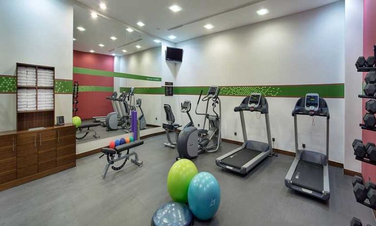 well equipped fitness center at Hampton by Hilton Istanbul Kayasehir.