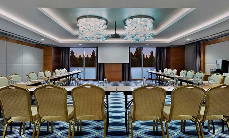 professional meeting and conference room at DoubleTree by Hilton Istanbul Topkapi.