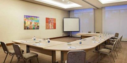 professional meeting room ideal for all business meetings at Hilton Garden Inn Konya, Turkey.