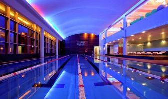 Indoor swimming pool at the Hilton Warsaw City.