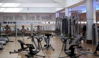 Fully equipped fitness center at the Hilton Warsaw City.