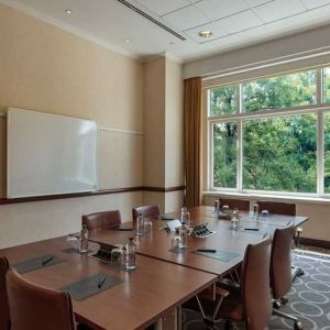 professional meeting room with lots of natural light at Adana HiltonSA.