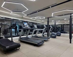well equipped fitness center with treadmills at Hagia Sofia Mansions Istanbul, Curio Collection by Hilton.