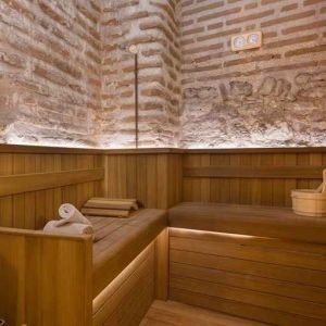 relaxing hot sauna available at Hagia Sofia Mansions Istanbul, Curio Collection by Hilton.