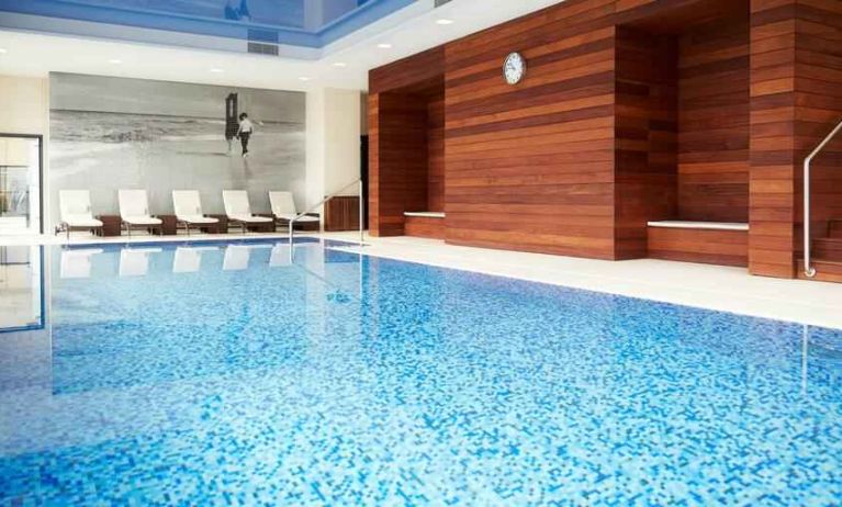 Relaxing indoor pool at the DoubleTree by Hilton Lodz.