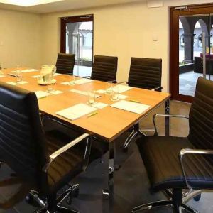 Small meeting room at the Hilton Garden Inn Cusco, Peru.