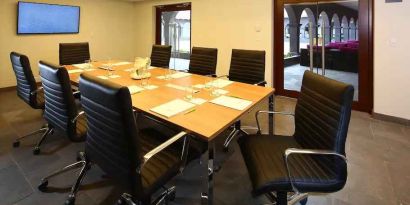 Small meeting room at the Hilton Garden Inn Cusco, Peru.