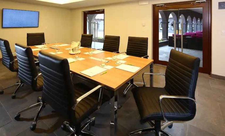 Small meeting room at the Hilton Garden Inn Cusco, Peru.