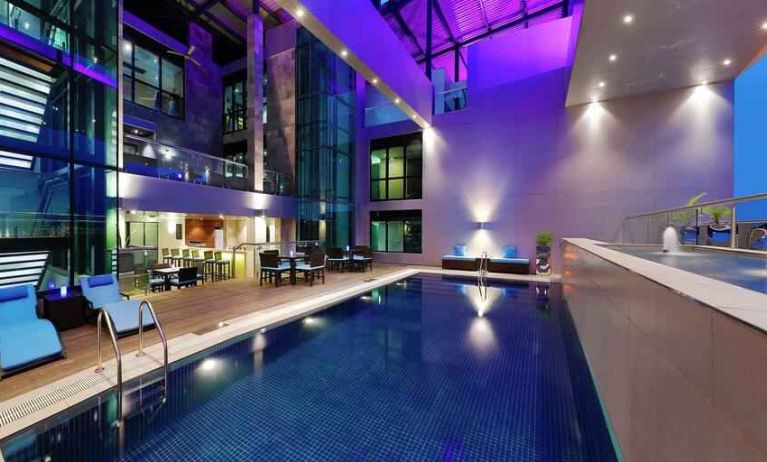 Swimming pool at the Legend Hotel Lagos Airport, Curio Collection by Hilton.