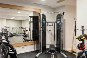 well equipped fitness center at Hilton Garden Inn Bucharest Old Town.