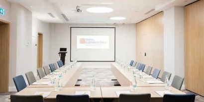 professional meeting room ideal for all business meetings at Hilton Garden Inn Bucharest Old Town.