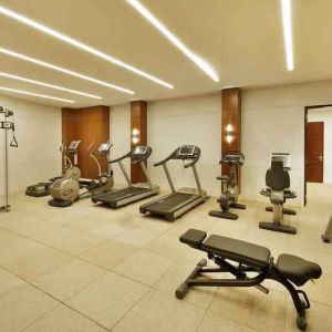 Fitness center at the Conrad Makkah.