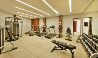 Fitness center at the Conrad Makkah.