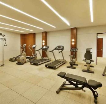 Fitness center at the Conrad Makkah.