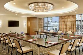 Meeting room with u shape table at the Conrad Makkah.