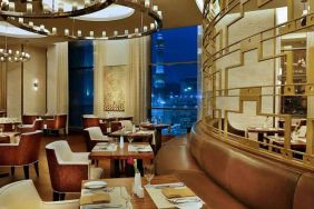 Restaurant area perfect for co-working at the Conrad Makkah.