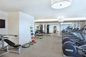 Fitness center at the Hilton Makkah Convention Hotel.