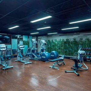 well equipped fitness center at Hilton Garden Inn Istanbul Ataturk Airport.