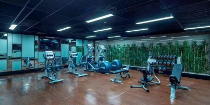 well equipped fitness center at Hilton Garden Inn Istanbul Ataturk Airport.