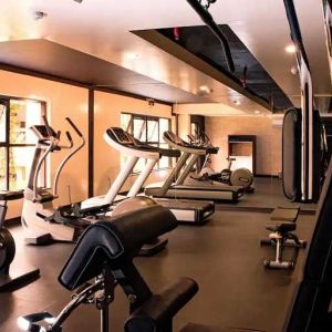 well equipped fitness center at DoubleTree by Hilton Nairobi Hurlingham.