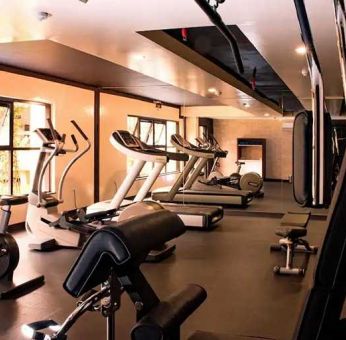 well equipped fitness center at DoubleTree by Hilton Nairobi Hurlingham.