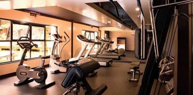 well equipped fitness center at DoubleTree by Hilton Nairobi Hurlingham.