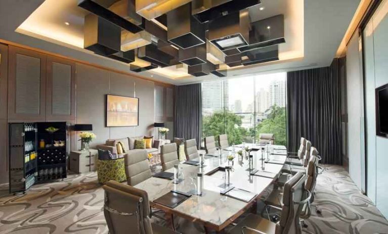 Bright meeting room at the Hilton Sukhumvit Bangkok.