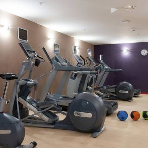 well equipped fitness center at Hilton Garden Inn Milan Malpensa.