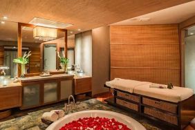 Relaxing spa area at the Conrad Bangkok.