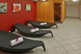 Relaxing spa area at the Hilton Zurich Airport.