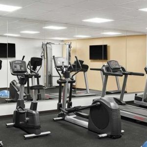 well equipped fitness center at Hilton Garden Inn Riga Old Town.