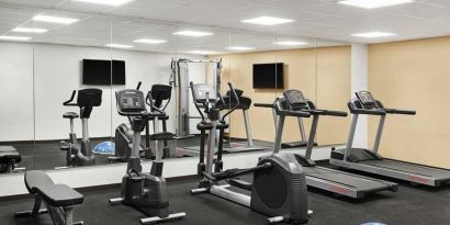 well equipped fitness center at Hilton Garden Inn Riga Old Town.