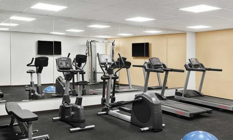 well equipped fitness center at Hilton Garden Inn Riga Old Town.