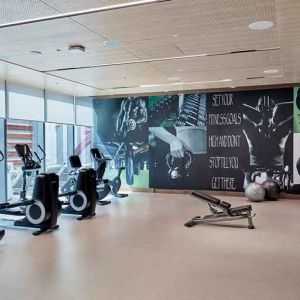 well equipped fitness center at Hilton Garden Inn Kuwait.