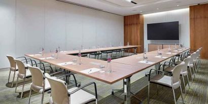 professional meeting room for all business and conference meetings at Hilton Garden Inn Kuwait.