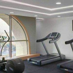 well equipped fitness center at DoubleTree by Hilton Riyadh - Al Muroj Business Gate.