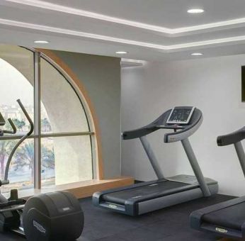 well equipped fitness center at DoubleTree by Hilton Riyadh - Al Muroj Business Gate.