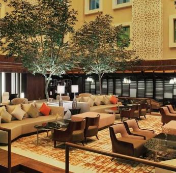 comfortable lounge and coworking space at DoubleTree by Hilton Riyadh - Al Muroj Business Gate.