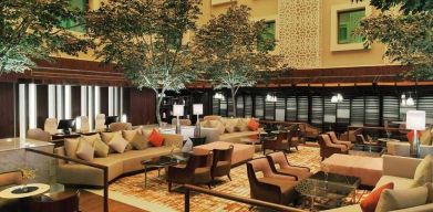 comfortable lounge and coworking space at DoubleTree by Hilton Riyadh - Al Muroj Business Gate.