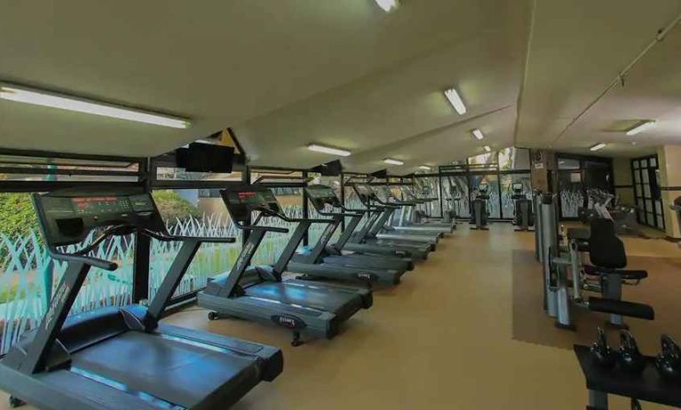 well equipped fitness center at Hilton Addis Ababa.