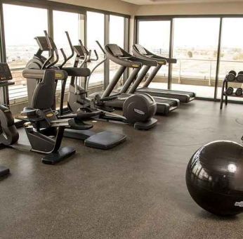 well equipped fitness center at Hilton Garden Inn Nairobi Airport.