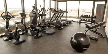 well equipped fitness center at Hilton Garden Inn Nairobi Airport.