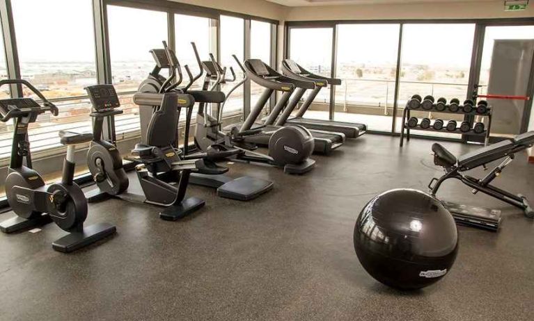 well equipped fitness center at Hilton Garden Inn Nairobi Airport.