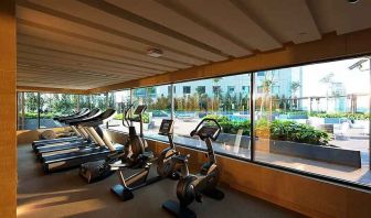 well equipped fitness center at DoubleTree by Hilton Hotel Johor Bahru.