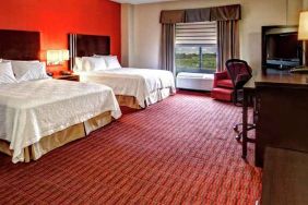 two queen beds with work desk at Hampton Inn & Suites Lebanon.