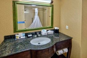 clean and spacious king bathroom with shower at at Hampton Inn & Suites Lebanon.