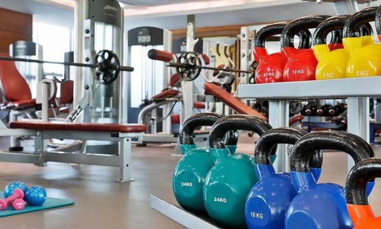 well equipped fitness center at Hilton Beirut Habtoor Grand.