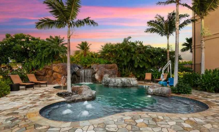 Beautiful outdoor pool at Embassy Suites by Hilton Oahu Kapolei.